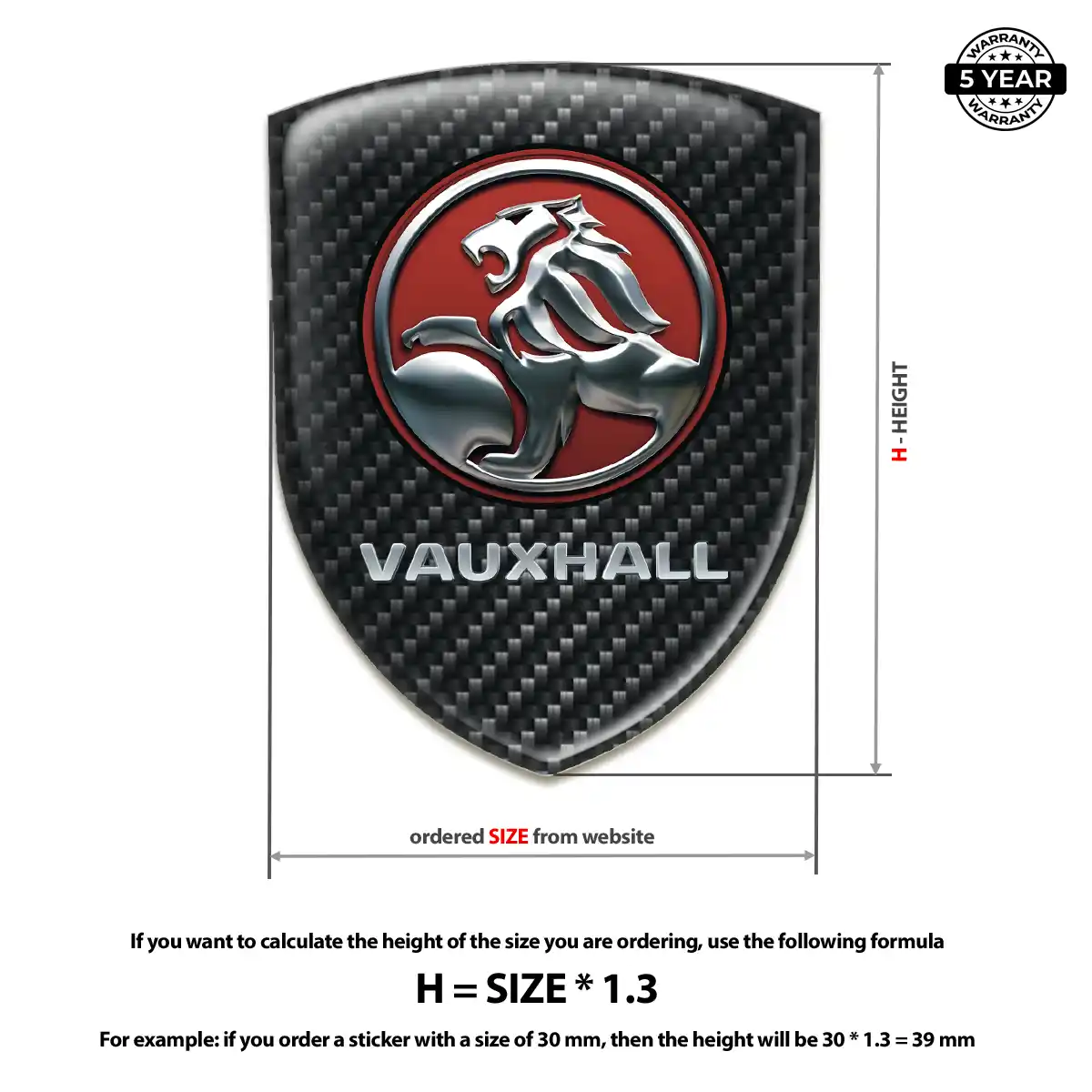 Vauxhall Emblem Badge Logo Sleek Style