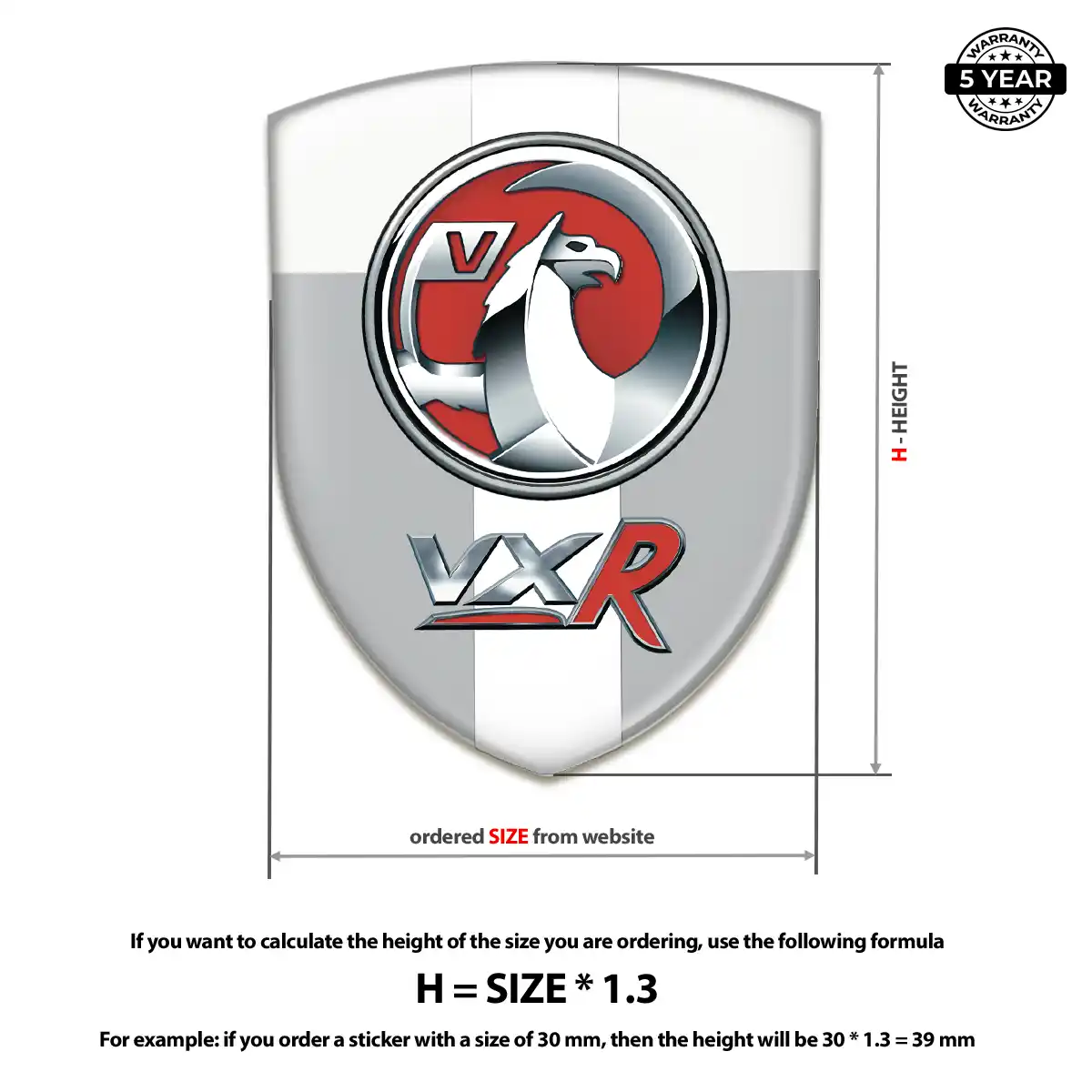 Vauxhall Emblem Badge Outer Style