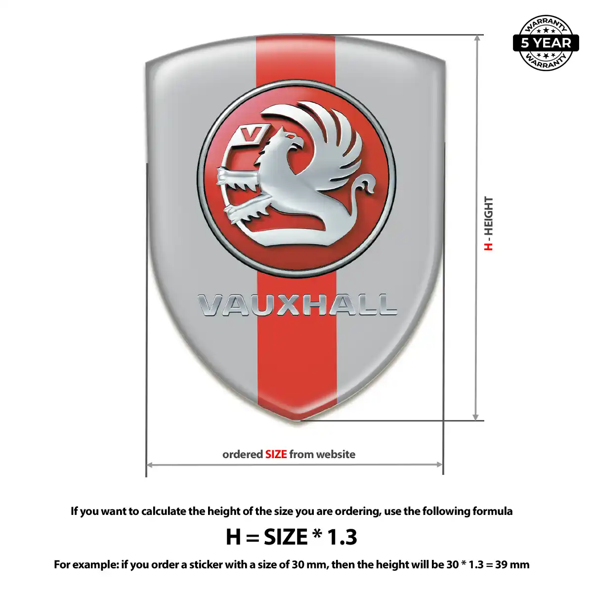 Vauxhall Emblem Badge Prime Quality