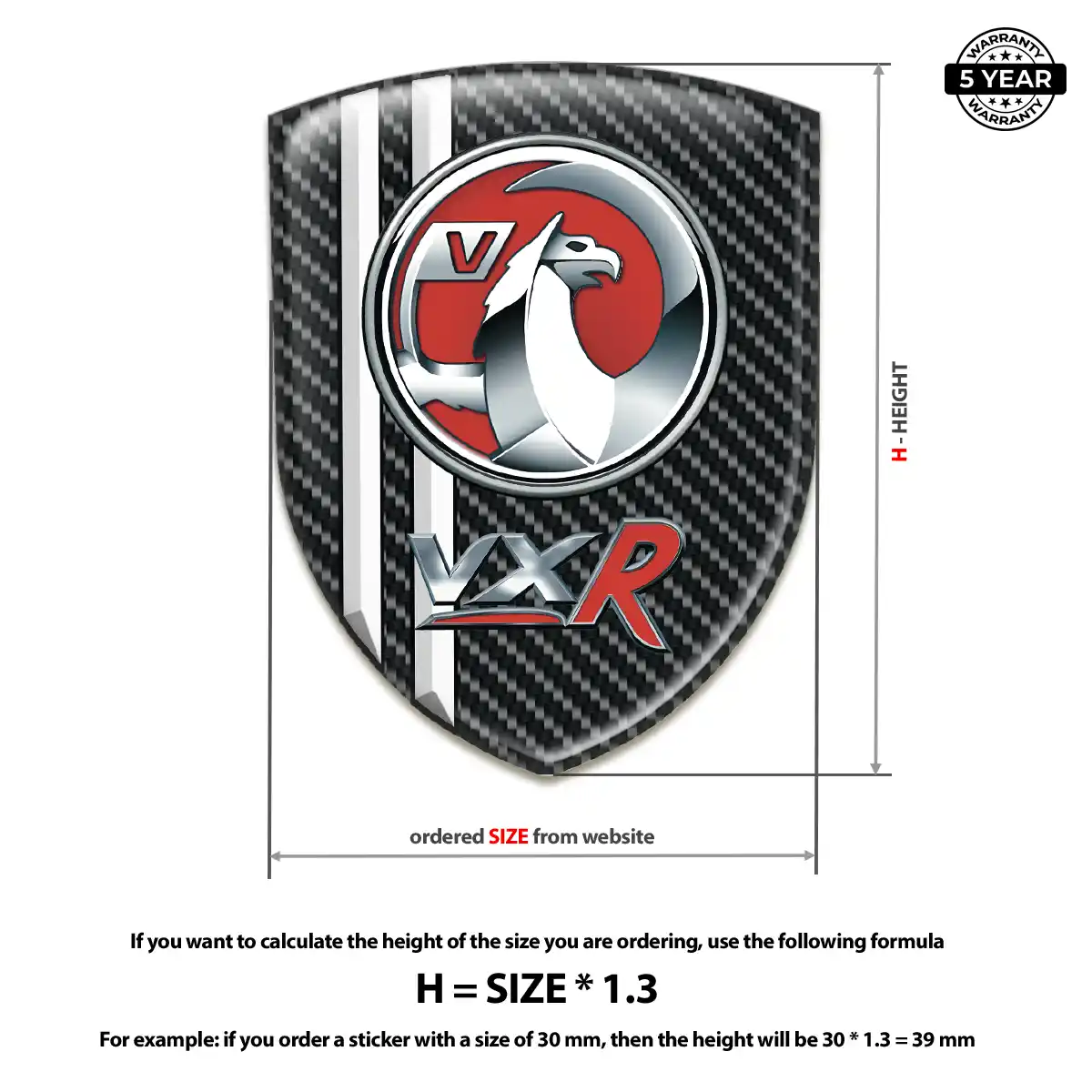 Vauxhall Emblem Badge Resin Elite