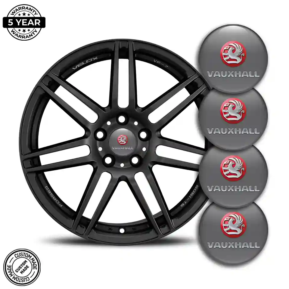 Vauxhall Emblem Center Hub Cap Self-Adhesive Sleek Style