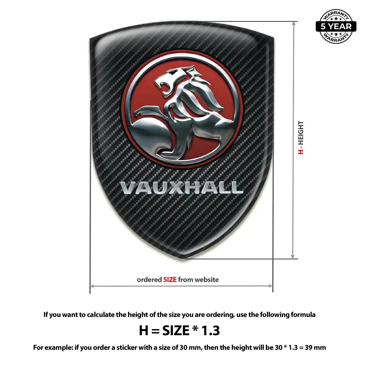 Vauxhall Emblem Crest Deluxe Edition