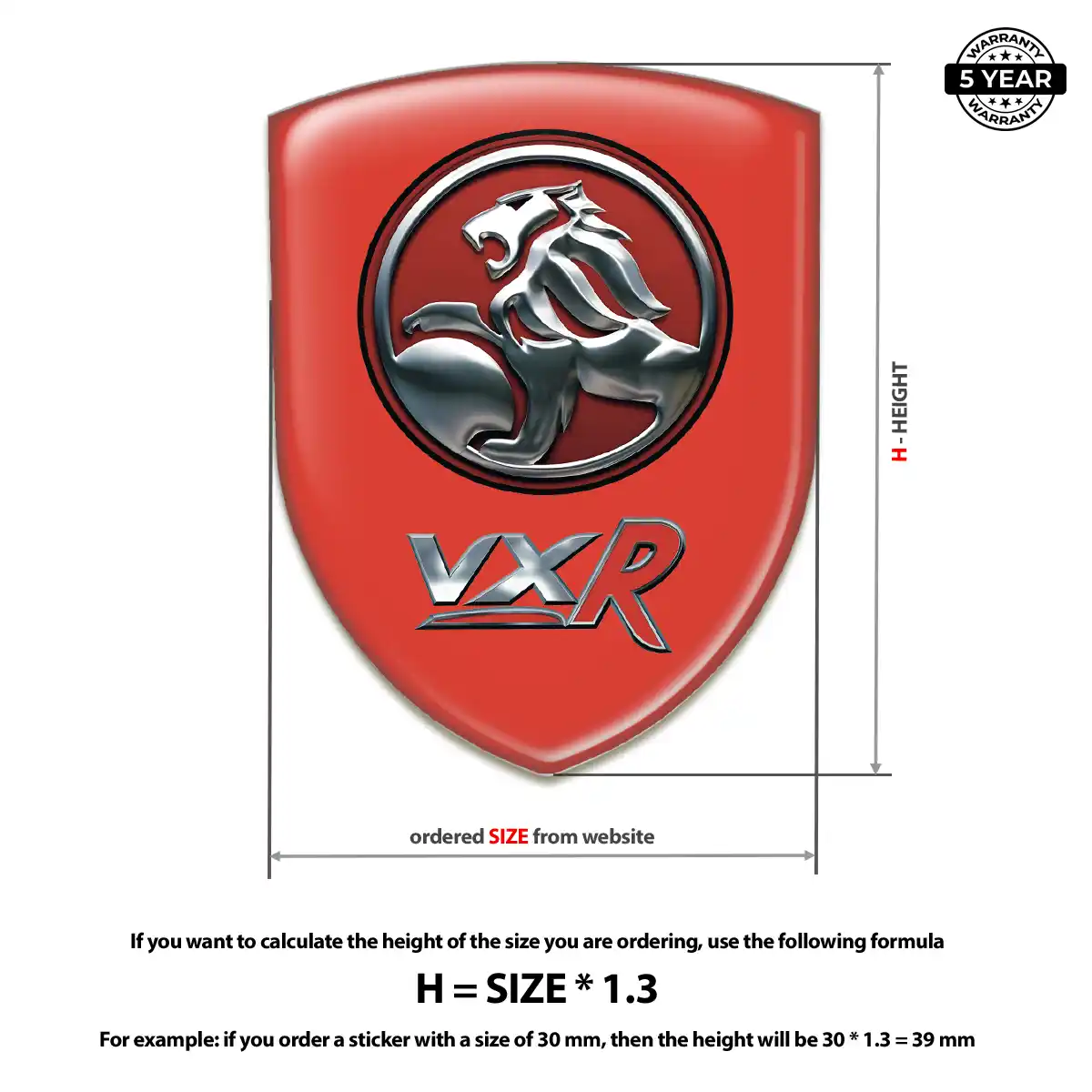 Vauxhall Emblem Crest Elite Finish