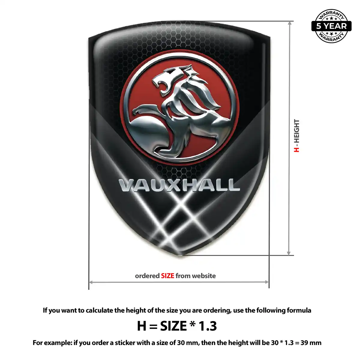 Vauxhall Emblem Crest Opulent Line