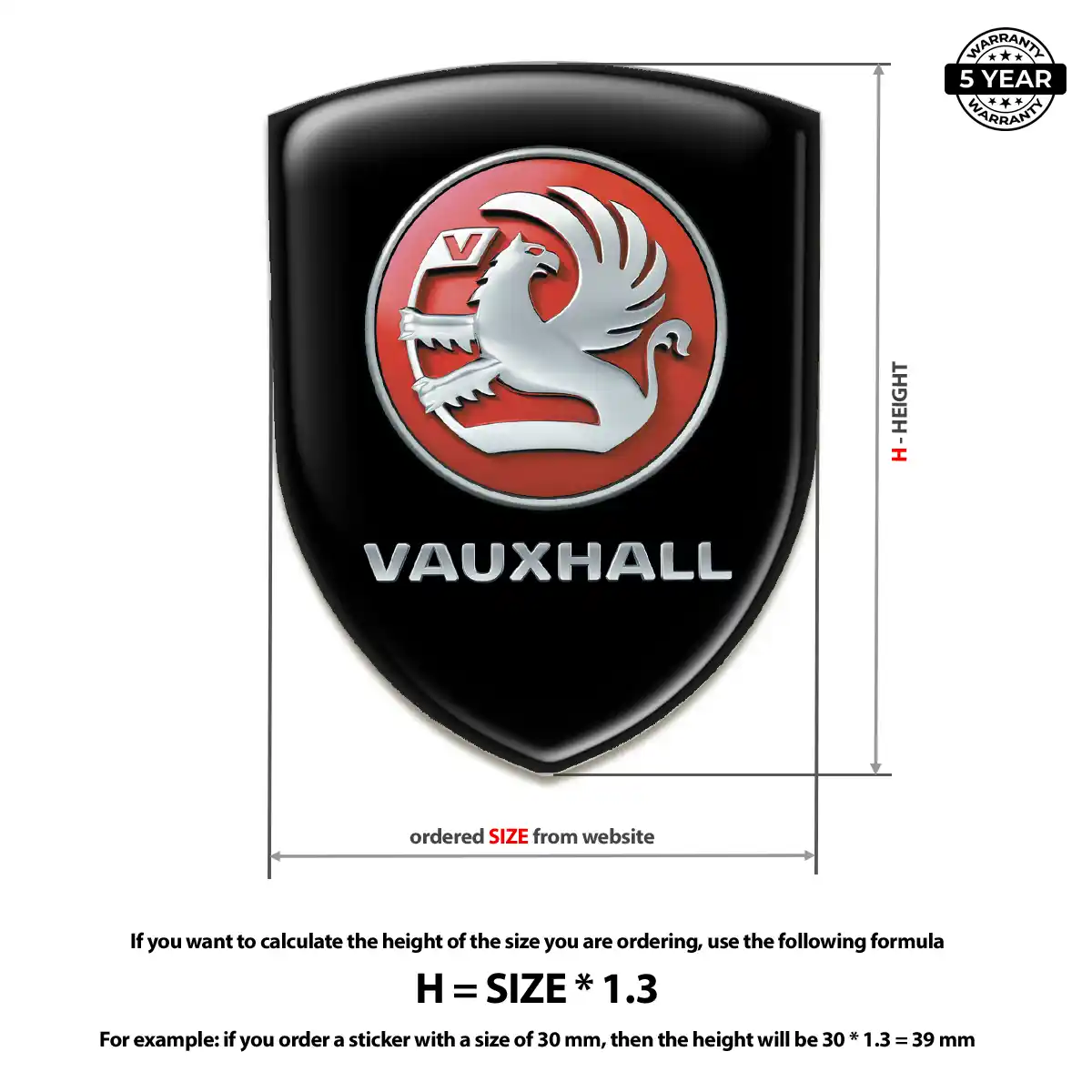 Vauxhall Emblem Crest Outer Style