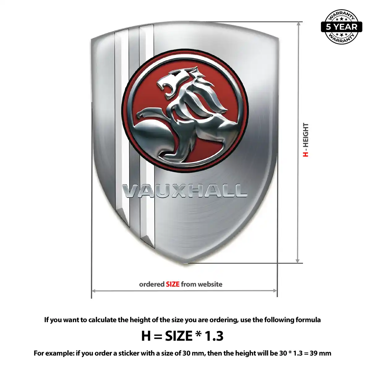 Vauxhall Emblem Crest Prime Quality