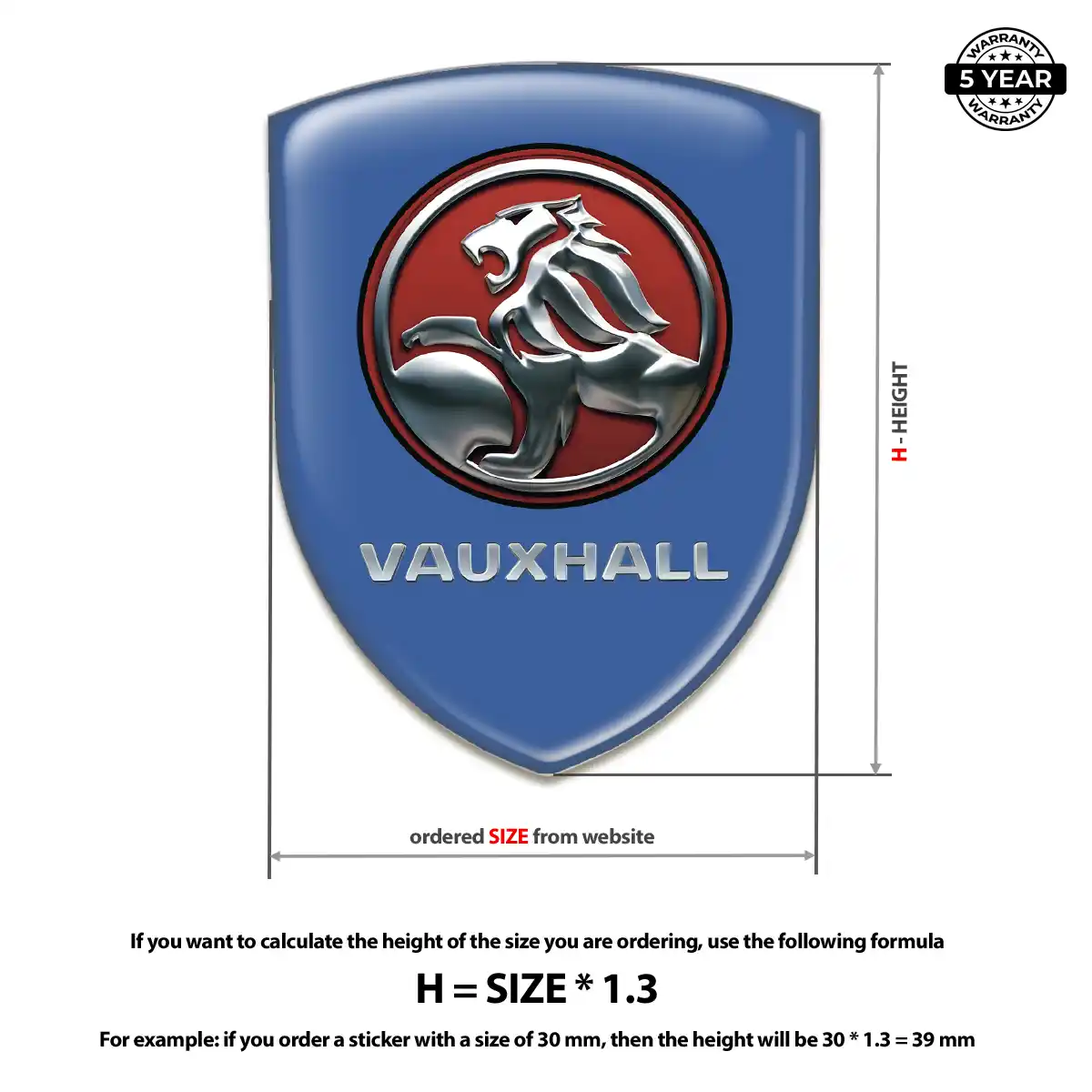 Vauxhall Emblem Crest Resin Elite