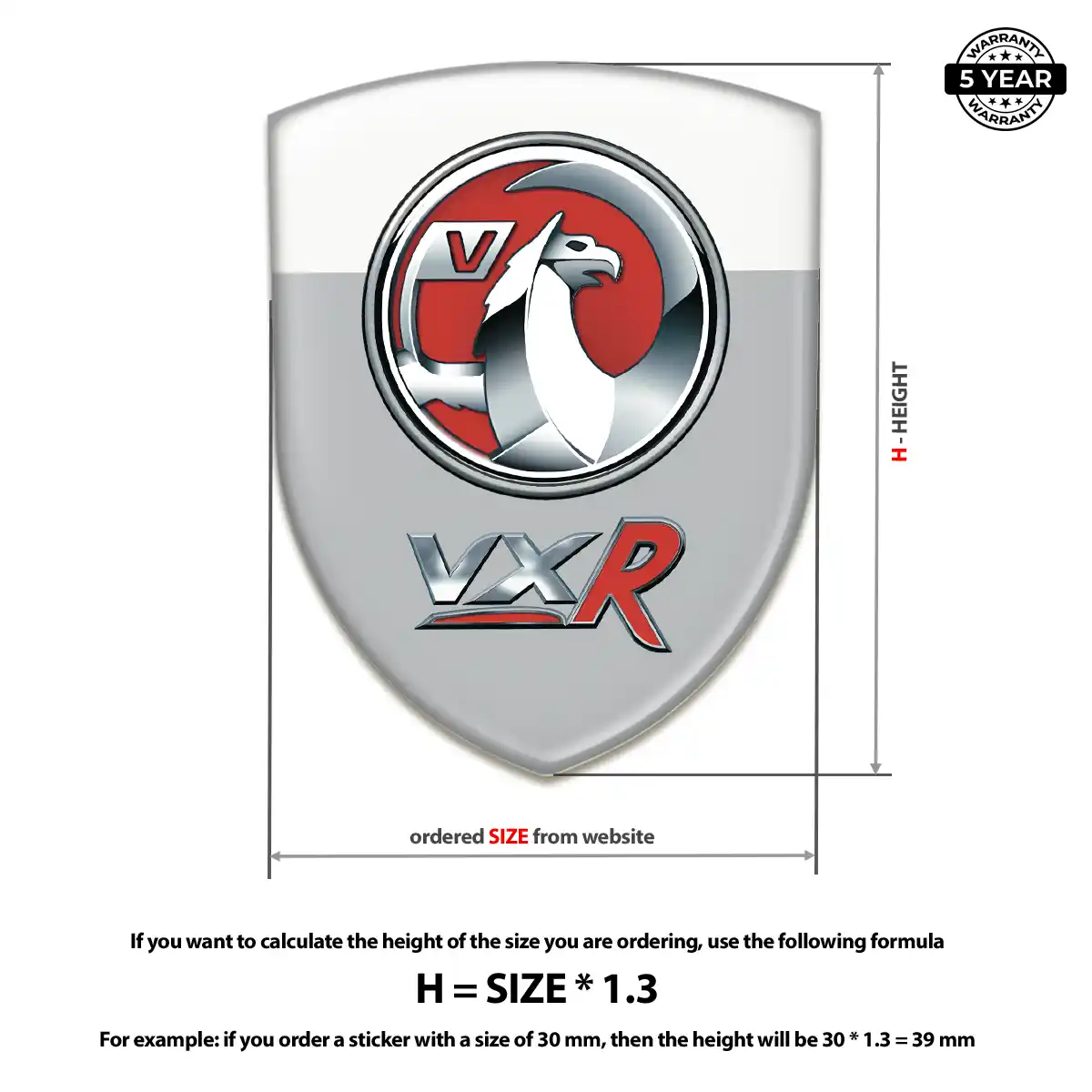 Vauxhall Emblem Crest Resin Luxe