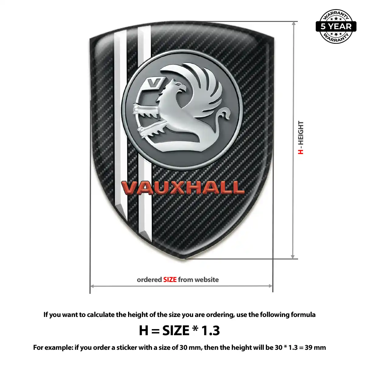 Vauxhall Emblem Crest Signature Grade