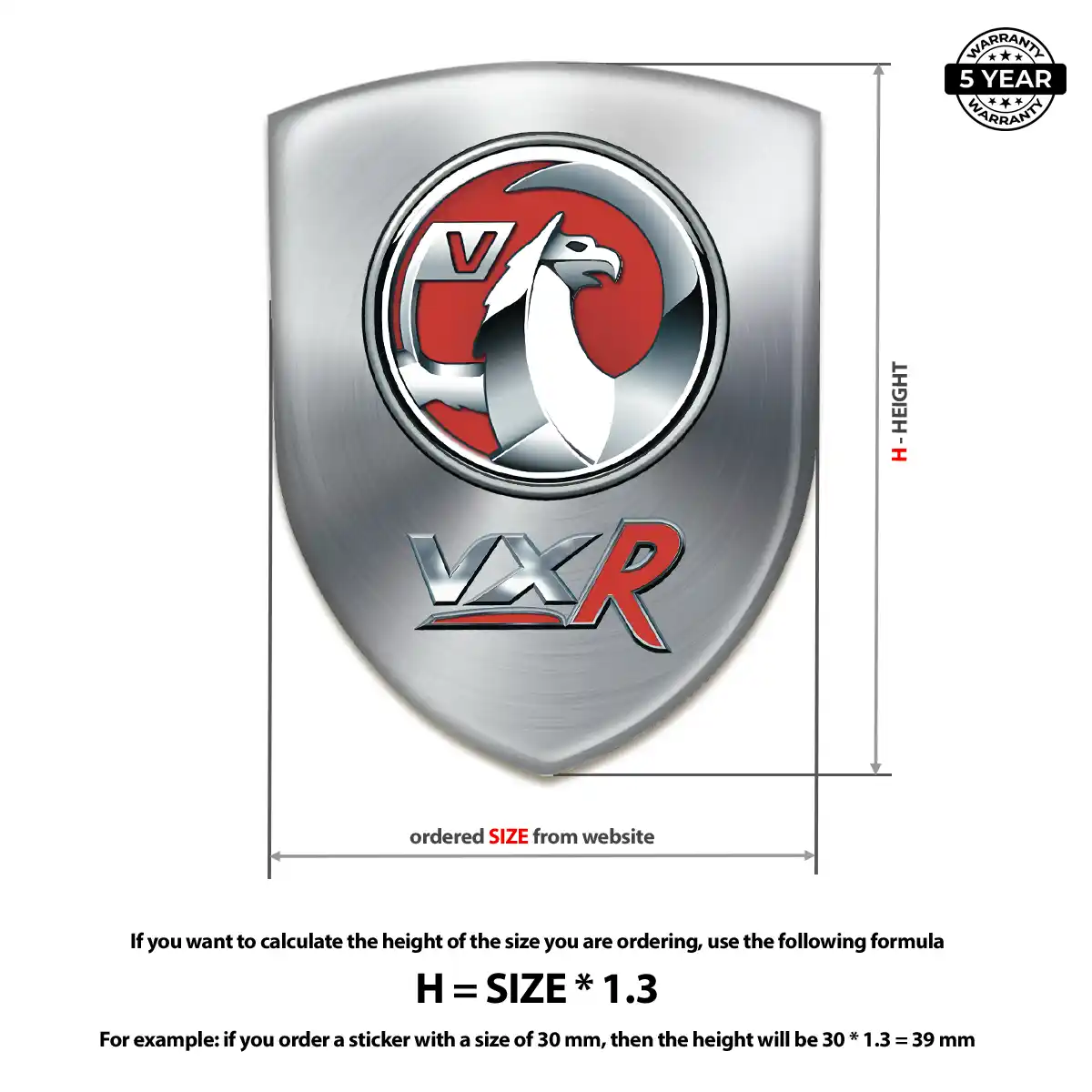Vauxhall Emblem Crest Superior Craft