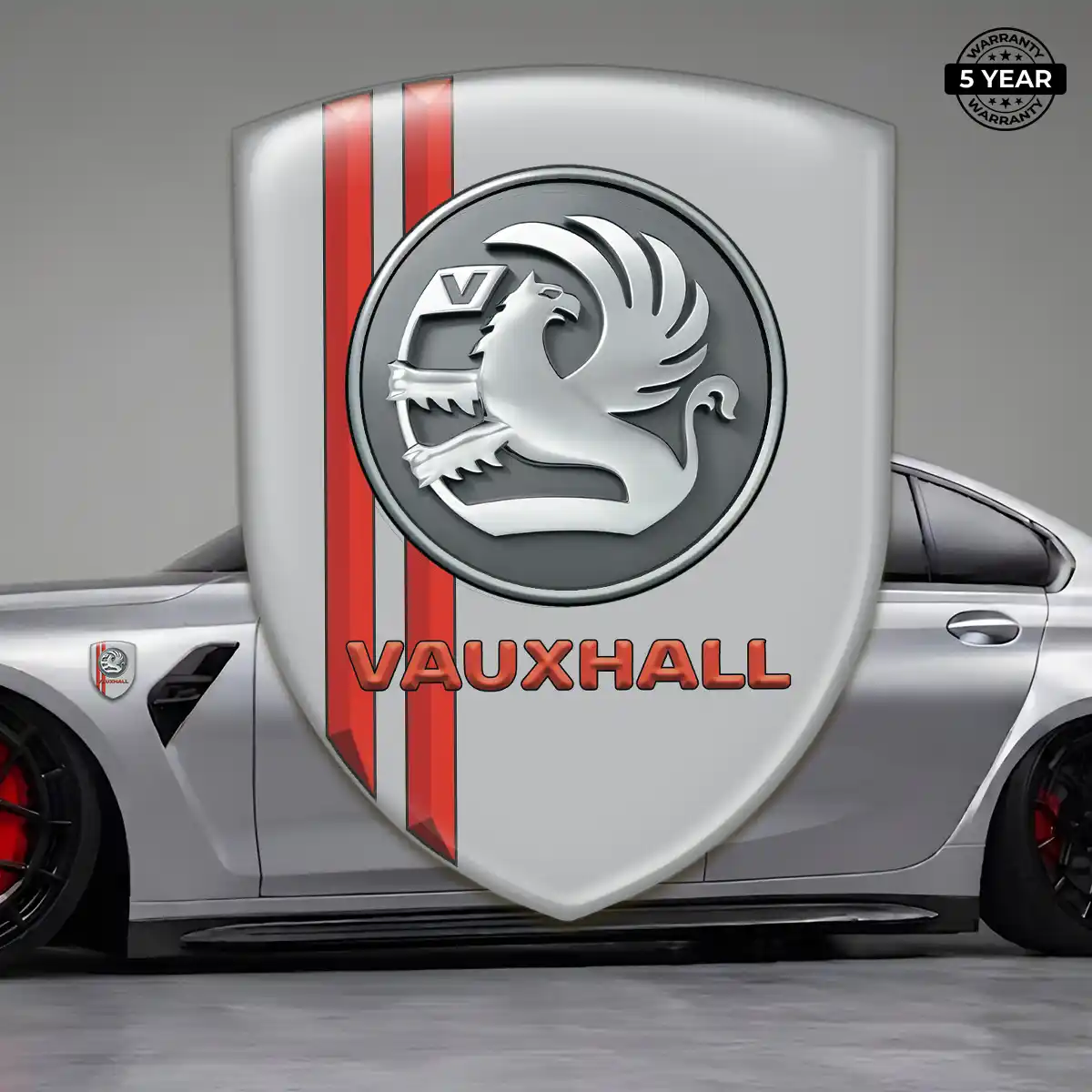 Vauxhall Emblem Domed Badge Elite Finish
