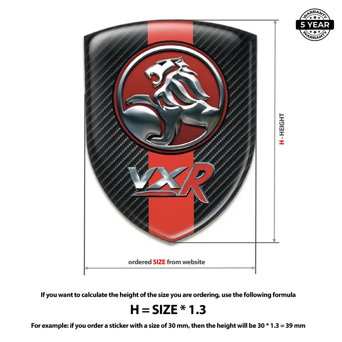 Vauxhall Emblem Domed Badge Exclusive Series