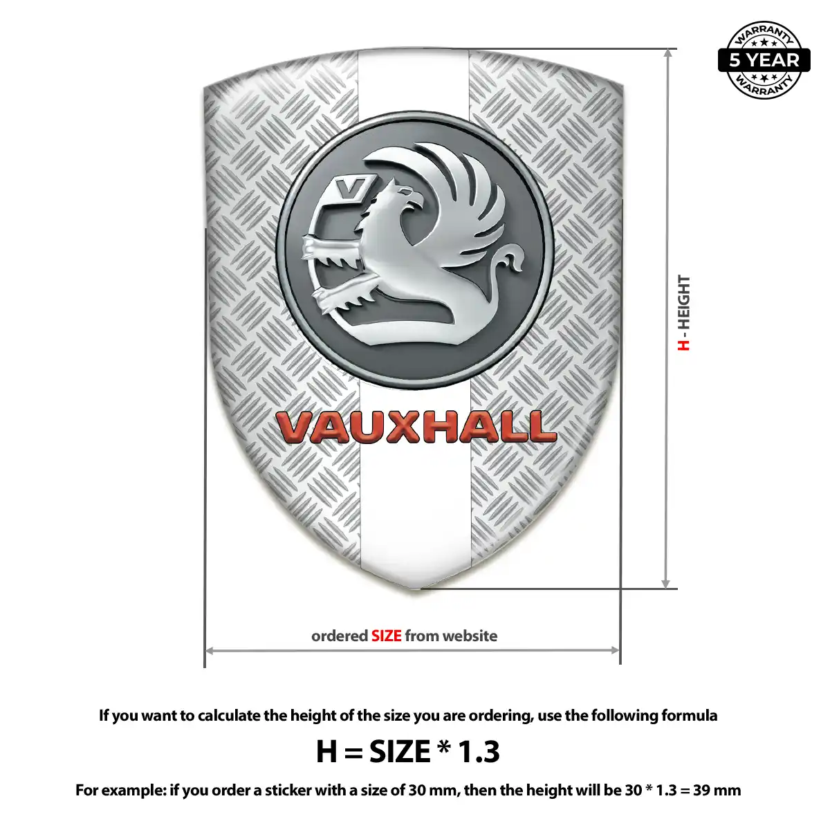 Vauxhall Emblem Logo Badge Cabin Style