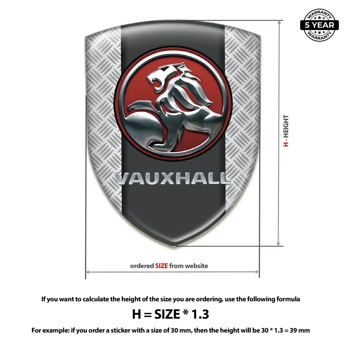 Vauxhall Emblem Logo Badge Elite Edition
