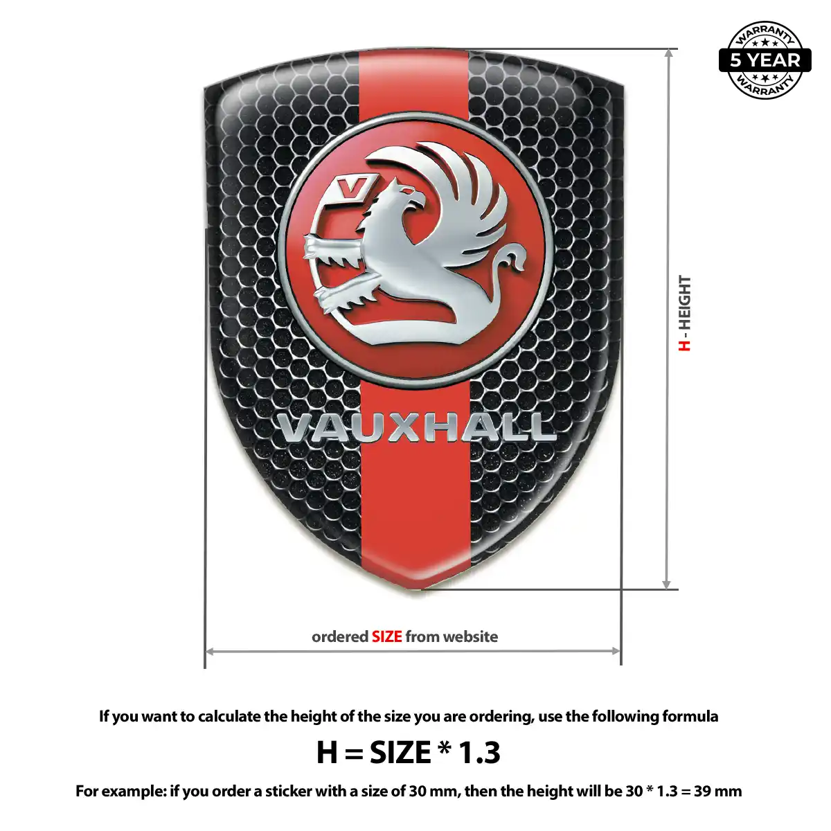 Vauxhall Emblem Logo Badge Interior Elegance