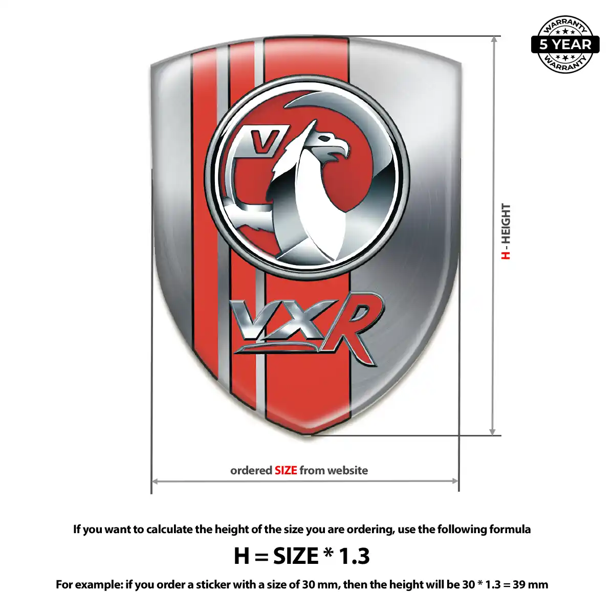Vauxhall Emblem Logo Badge Prestige Line