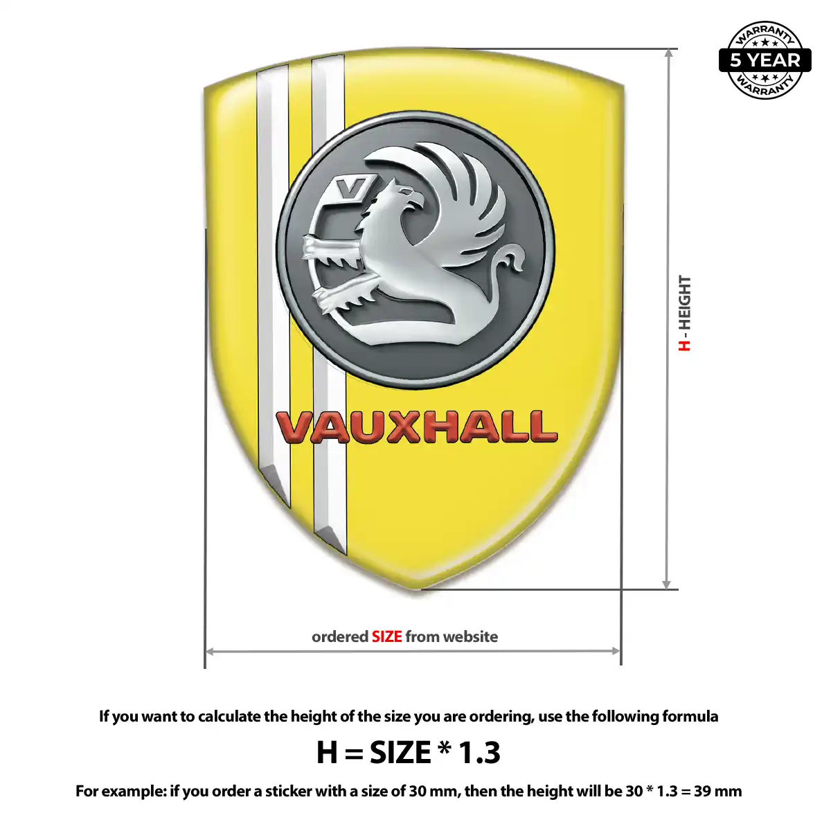 Vauxhall Emblem Logo Badge Prime Quality