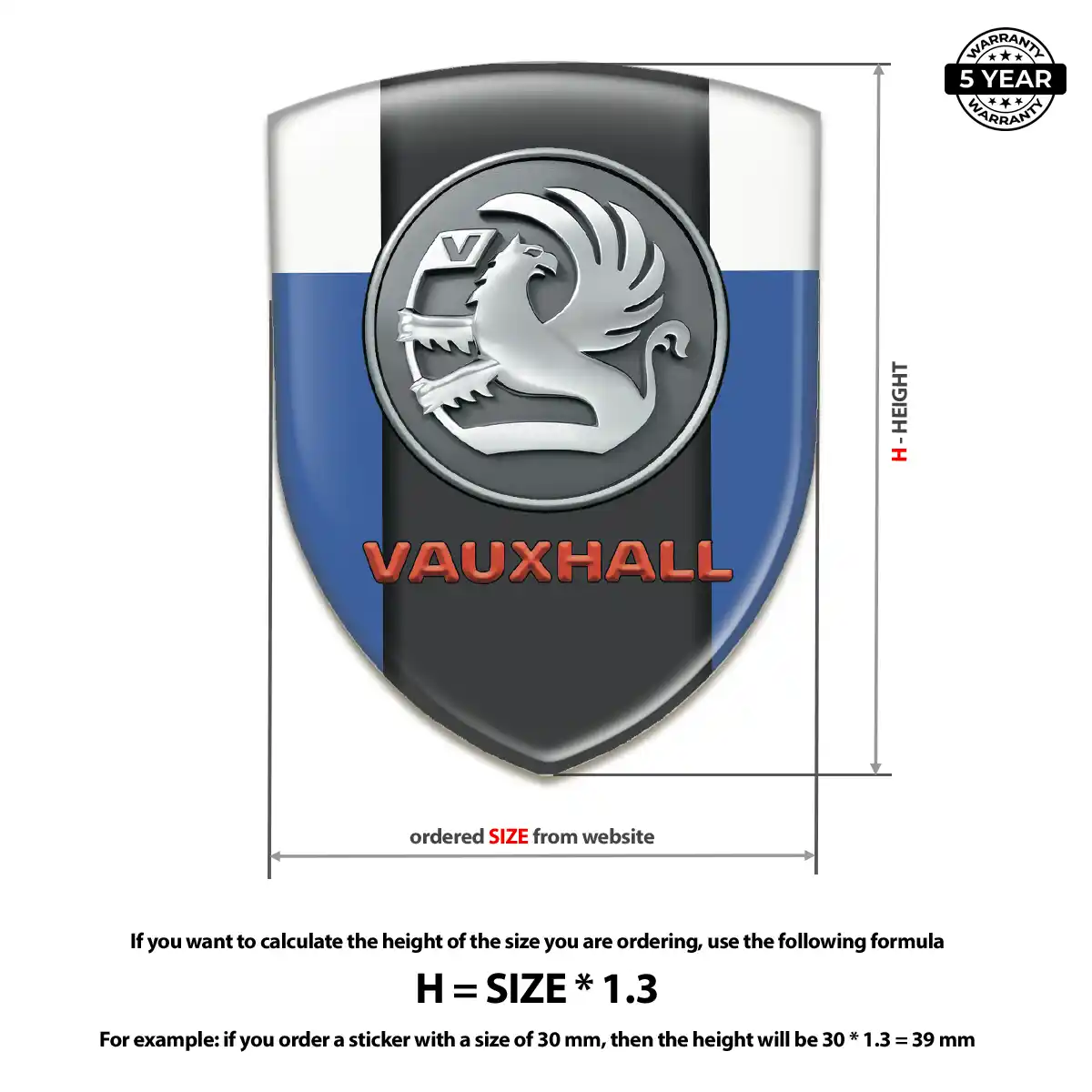Vauxhall Emblem Logo Badge Signature Grade