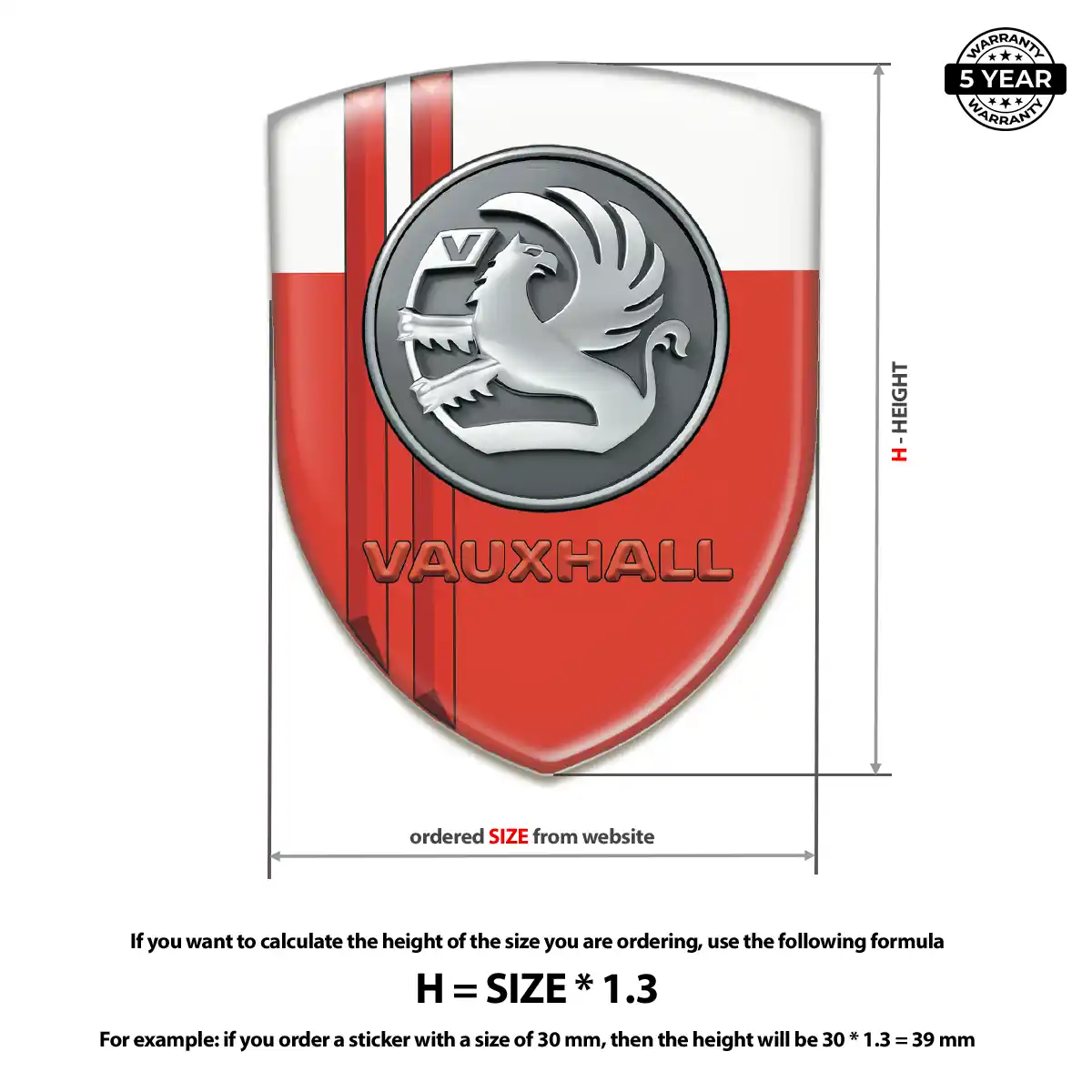 Vauxhall Emblem Logo Badge Sleek Style