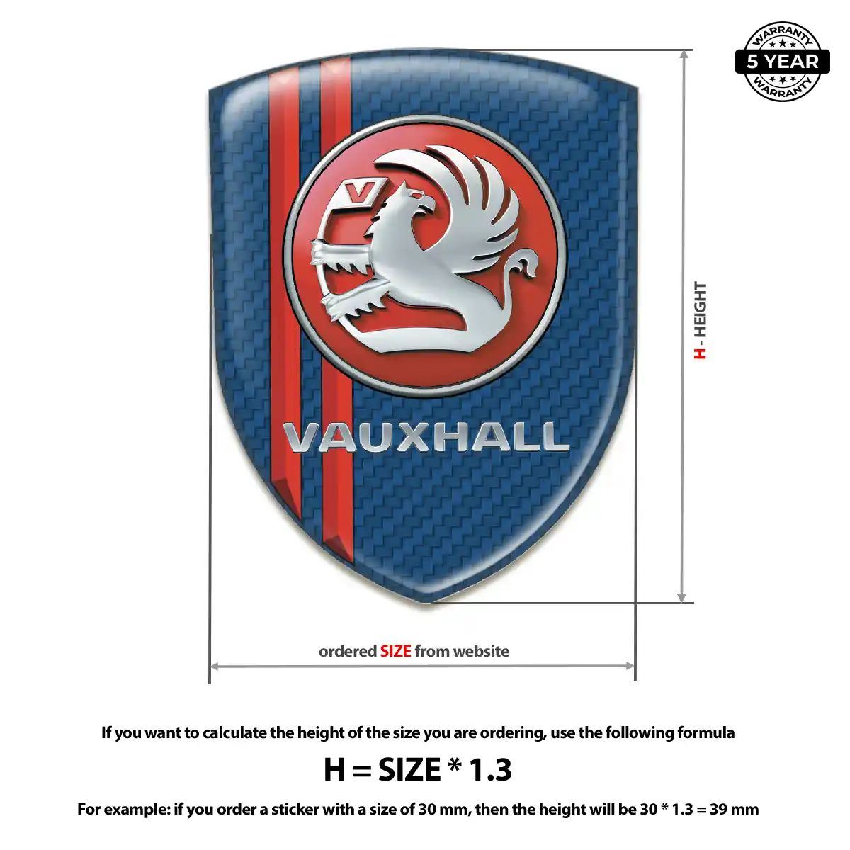Vauxhall Emblem Logo Cabin Style