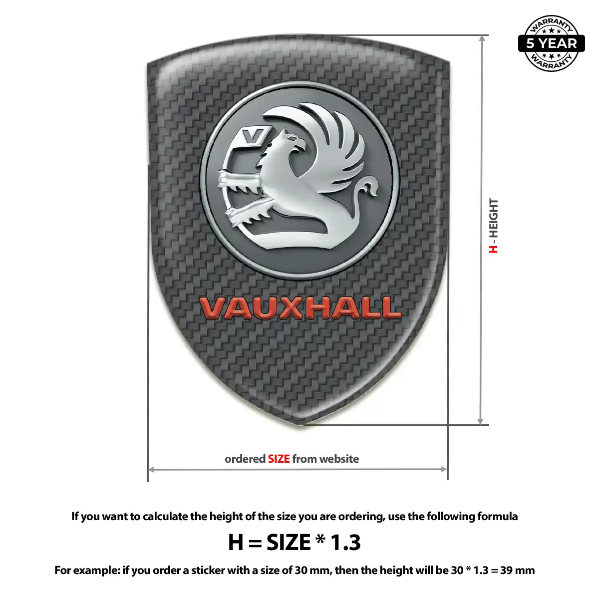 Vauxhall Emblem Logo Opulent Line