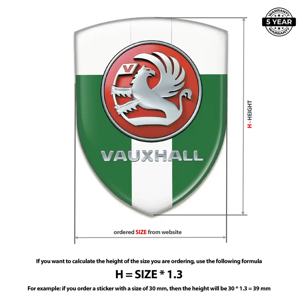 Vauxhall Emblem Logo Outer Style