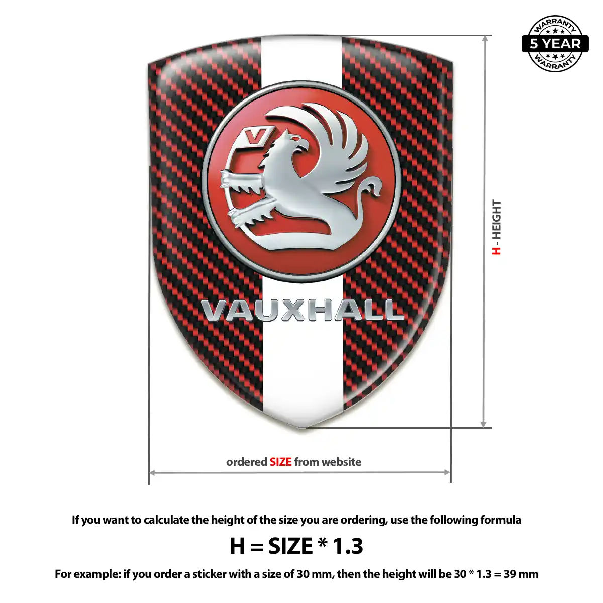 Vauxhall Emblem Logo Resin Elite