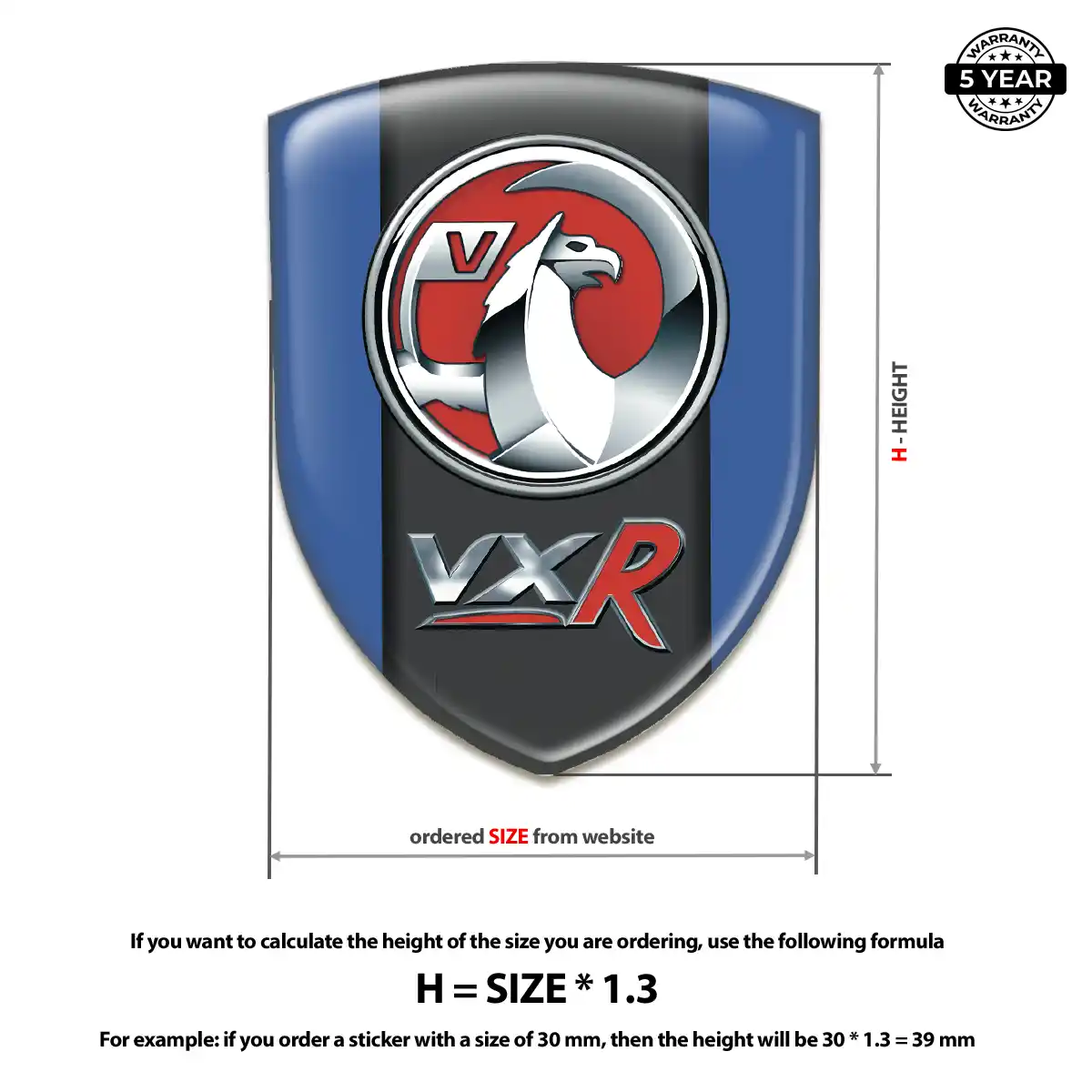 Vauxhall Emblem Logo Resin Luxe