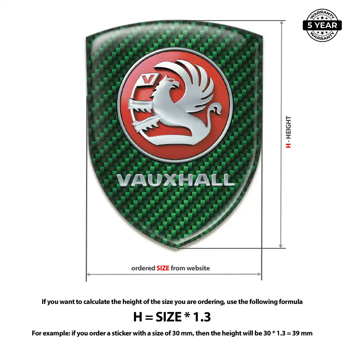 Vauxhall Emblem Resin Elite