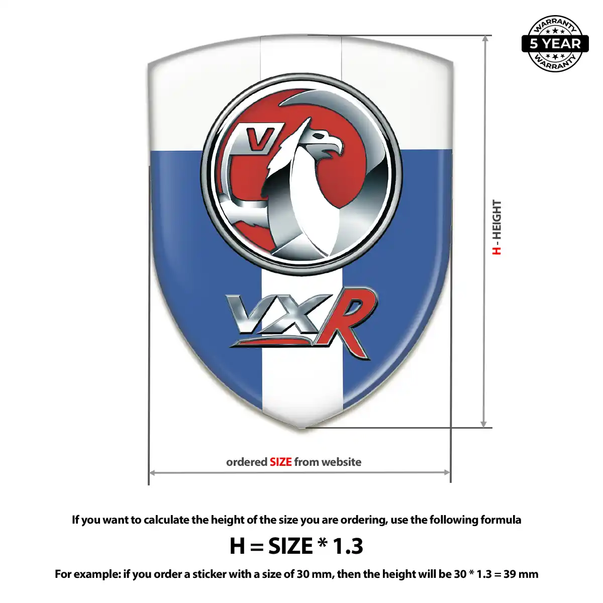 Vauxhall Emblem Resin Luxe