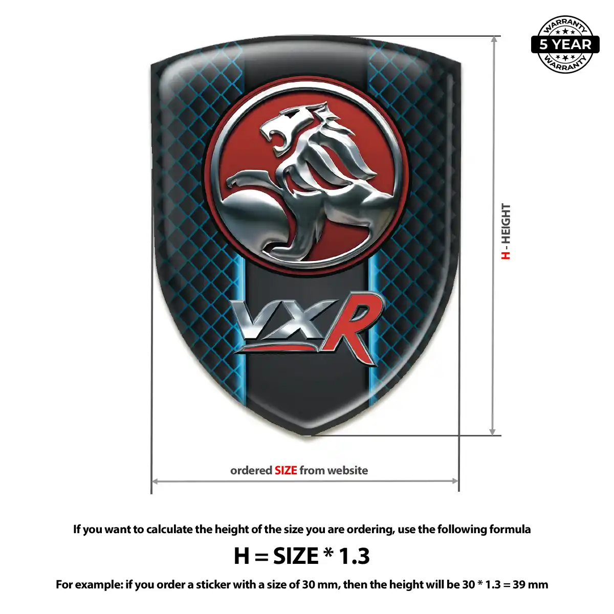Vauxhall Emblem Shield Deluxe Edition