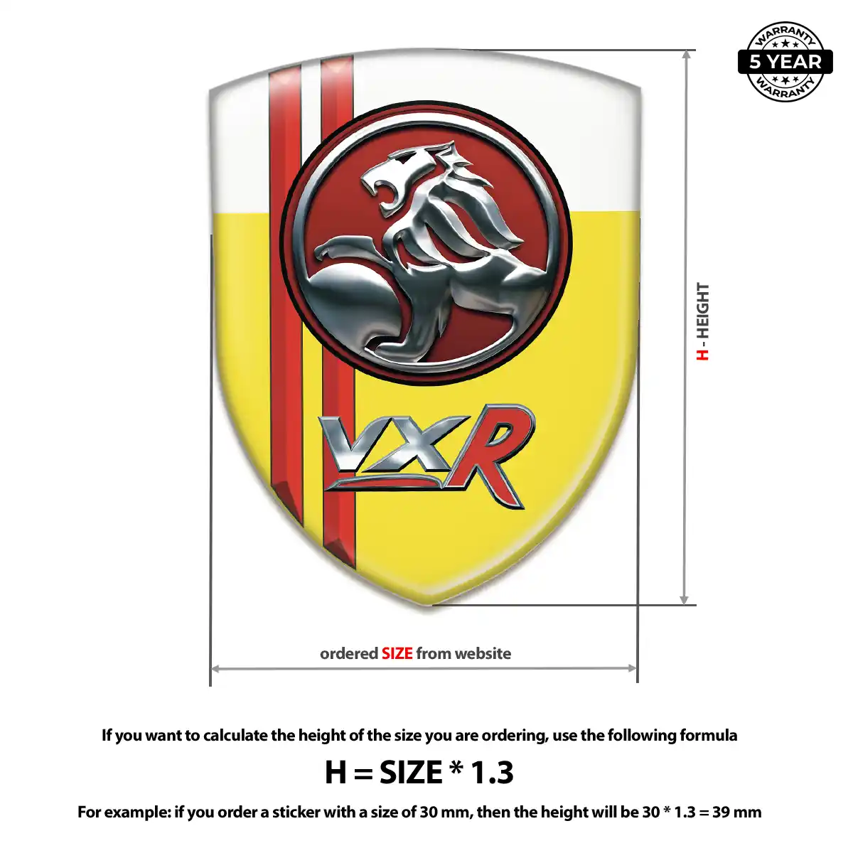 Vauxhall Emblem Shield Elite Finish