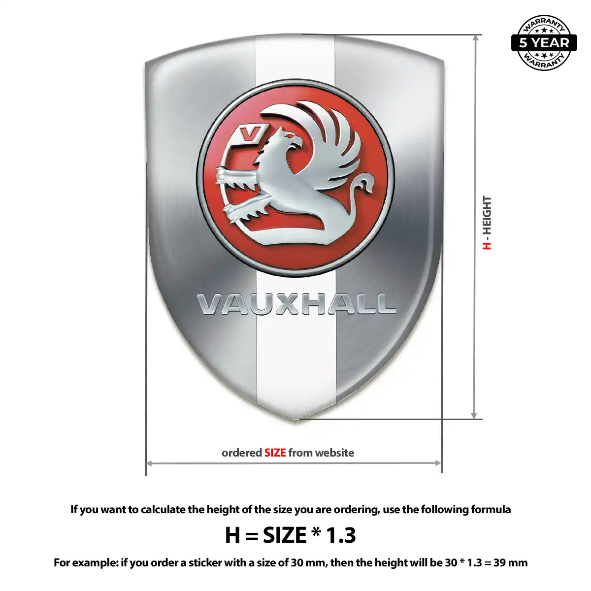 Vauxhall Emblem Shield Exclusive Series