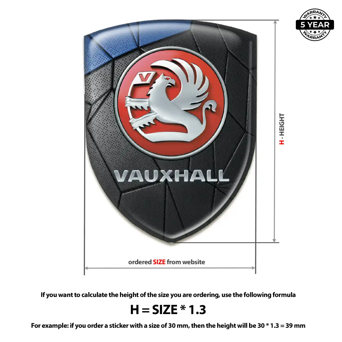 Vauxhall Emblem Shield Interior Elegance