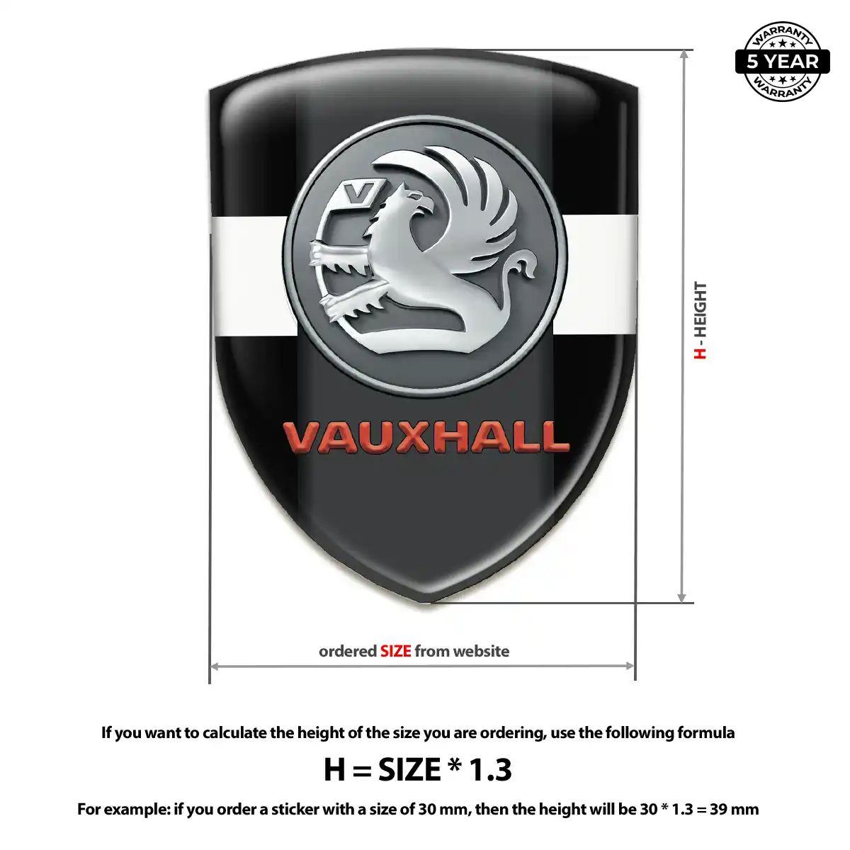 Vauxhall Emblem Shield Noble Edition