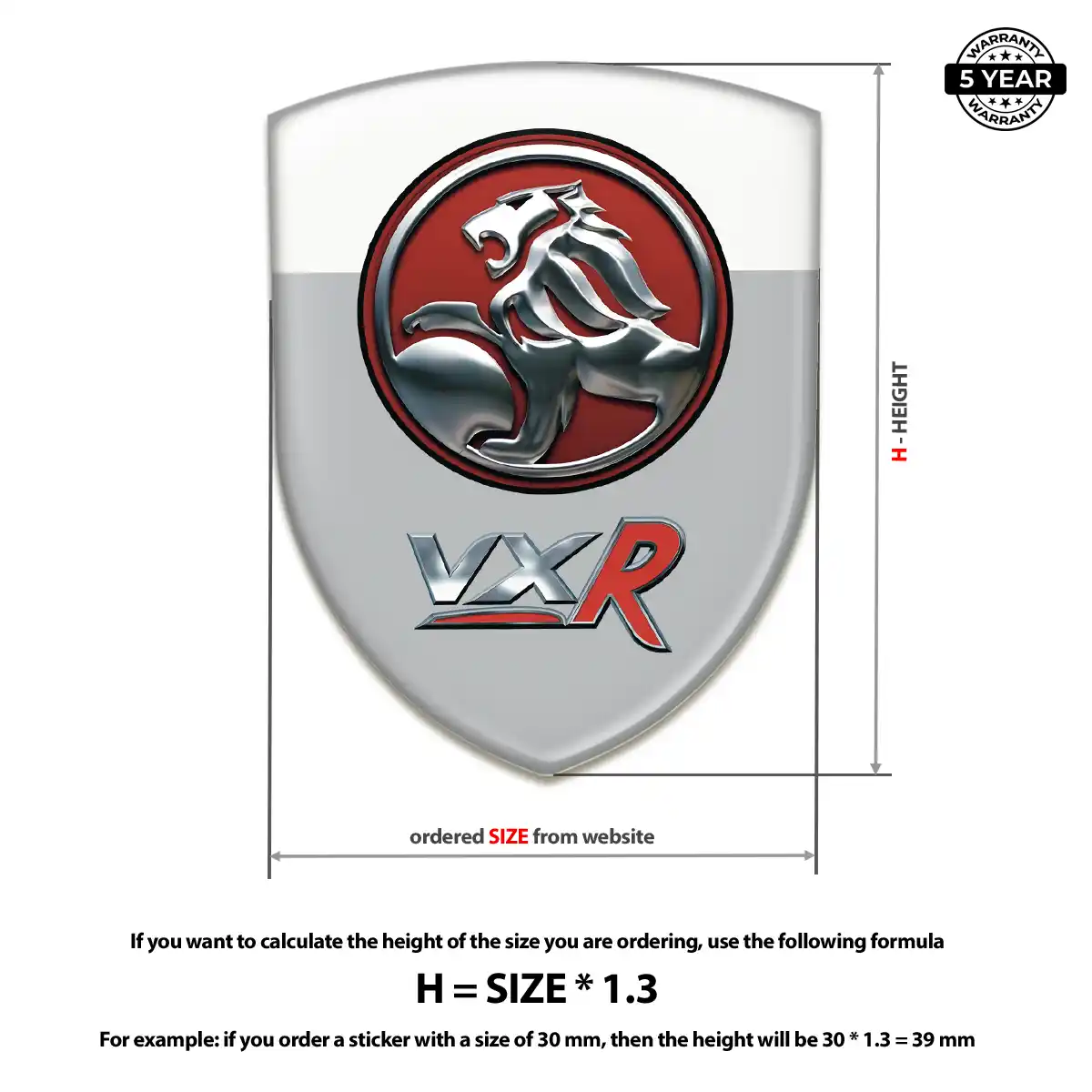 Vauxhall Emblem Shield Opulent Line
