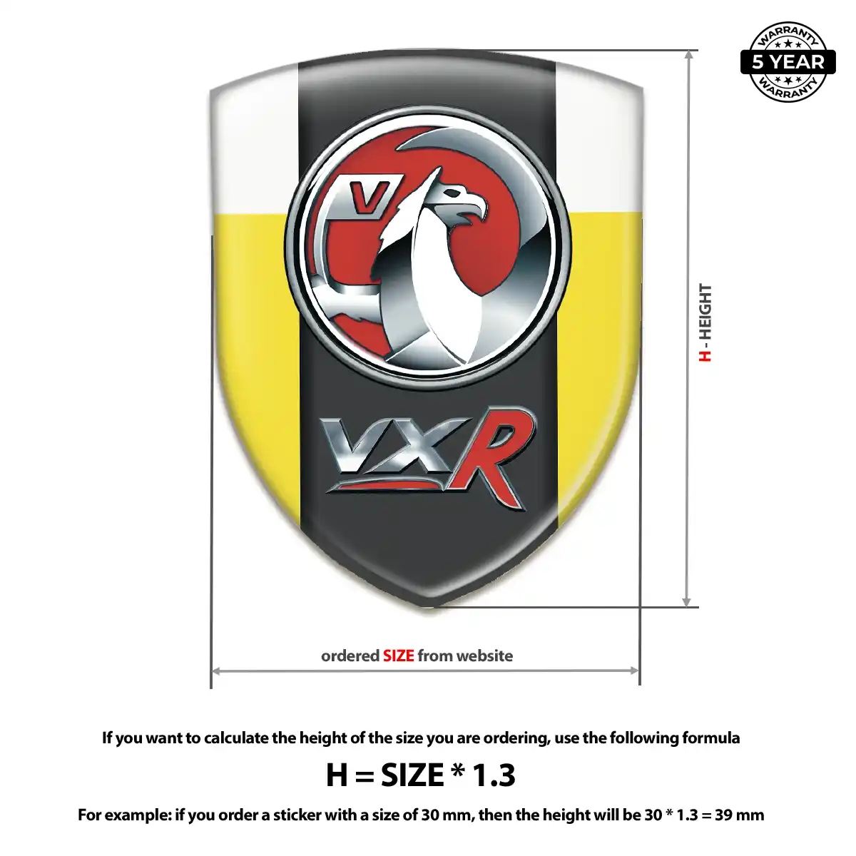 Vauxhall Emblem Shield Outer Style