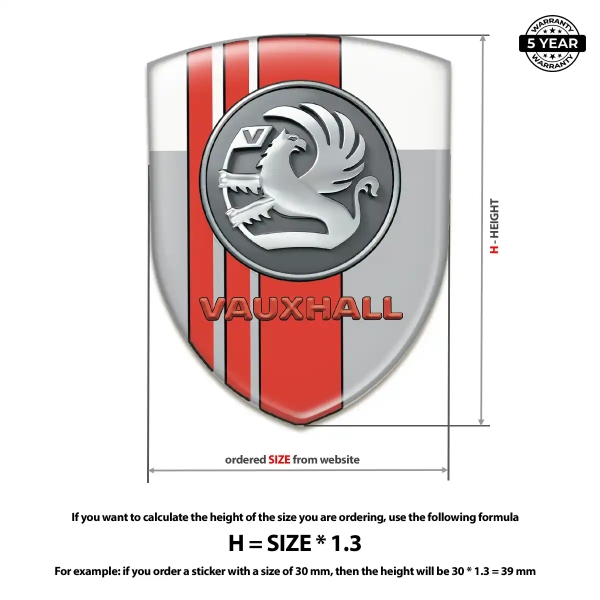 Vauxhall Emblem Shield Sleek Style