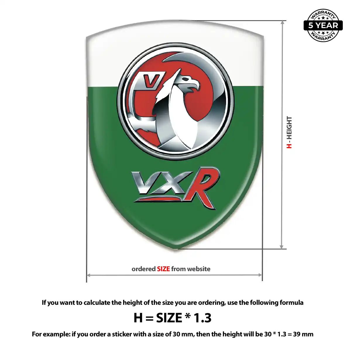 Vauxhall Emblem Silicone Premium Dome