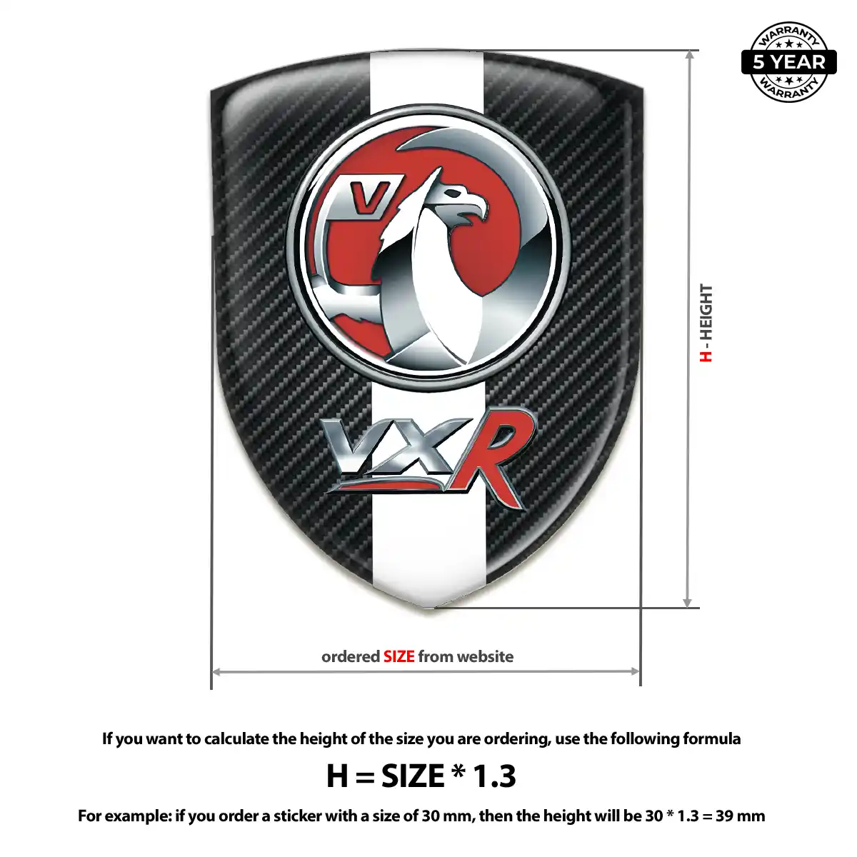 Vauxhall Emblem Silicone Prestige Line