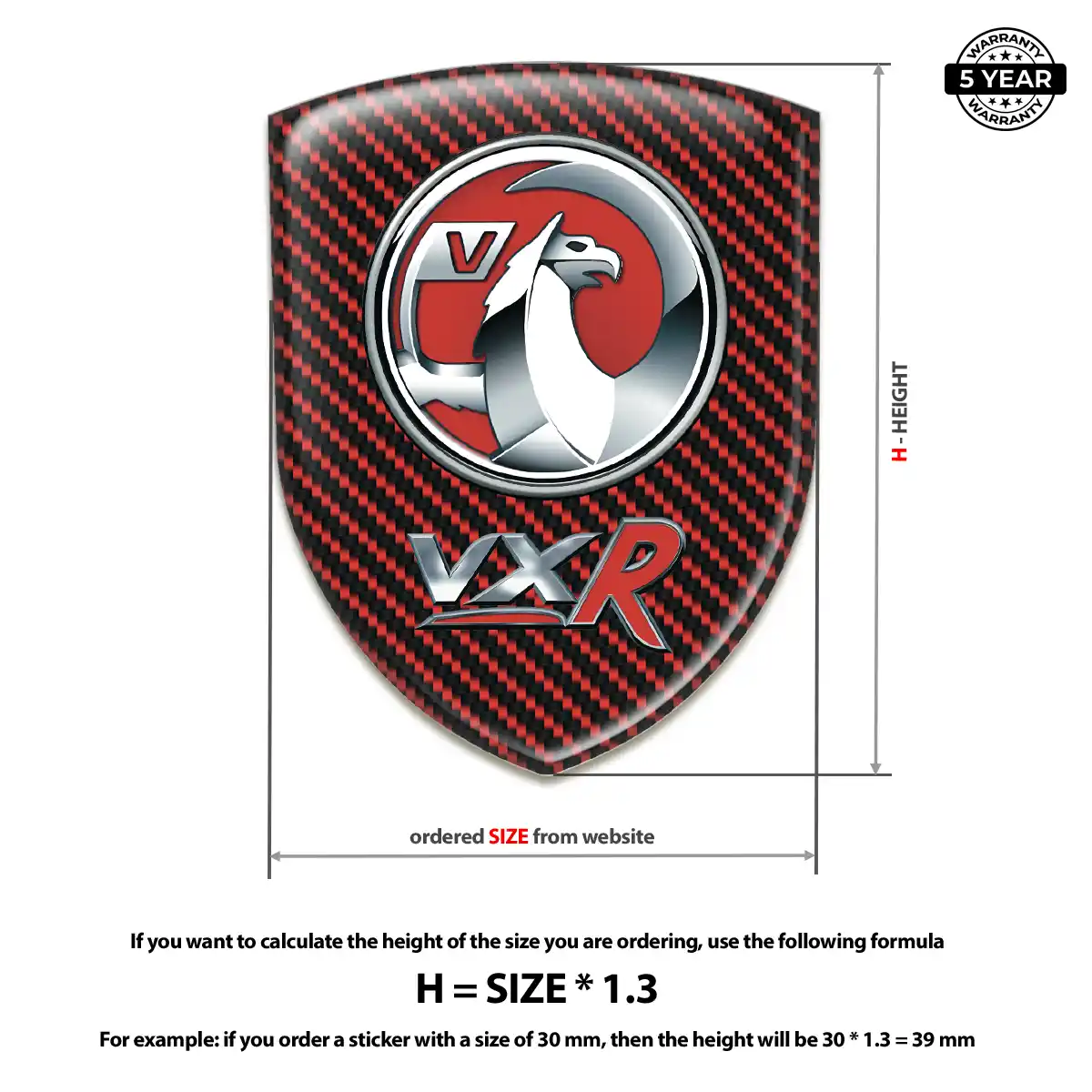 Vauxhall Emblem Silicone Refined Design