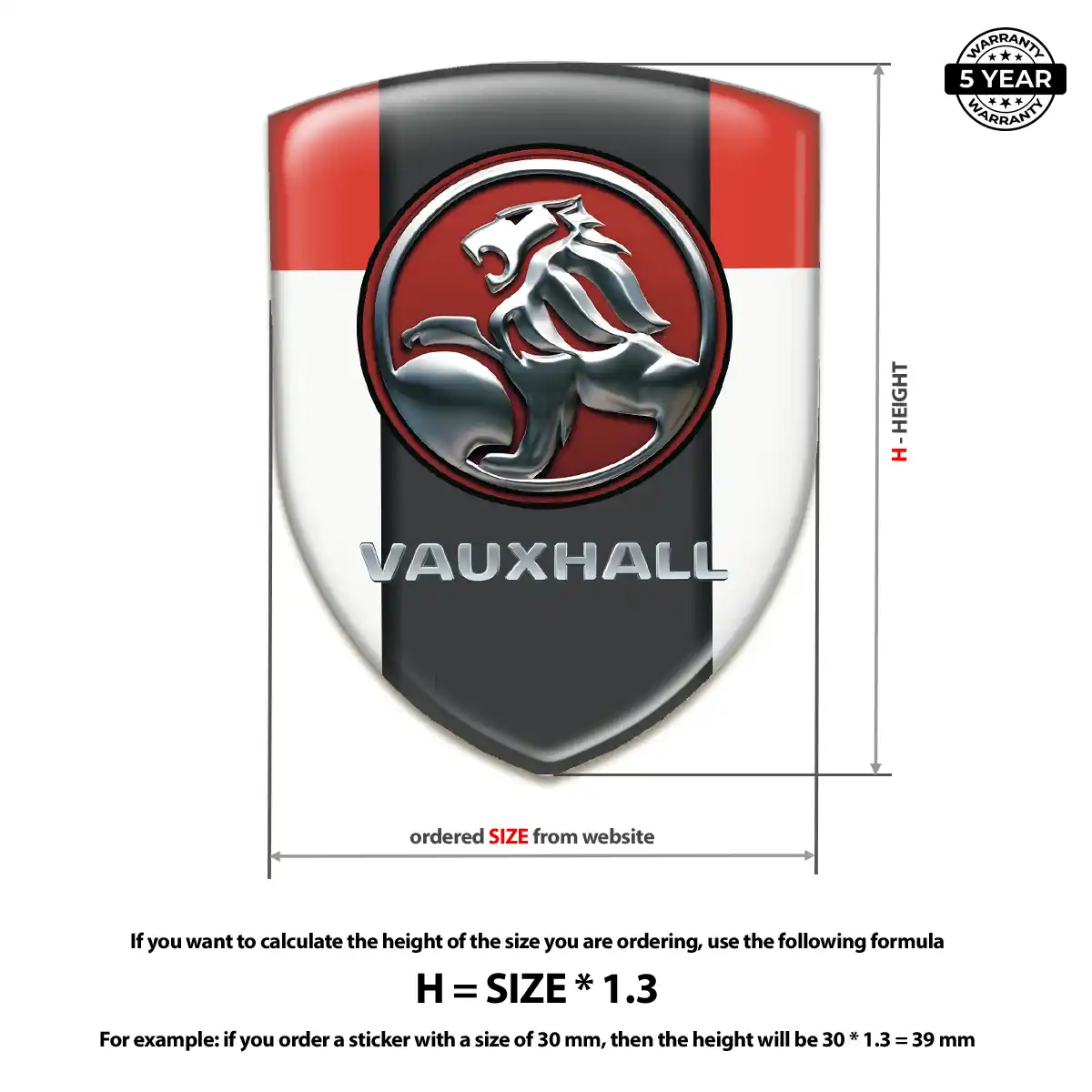 Vauxhall Emblem Silicone Resin Elite