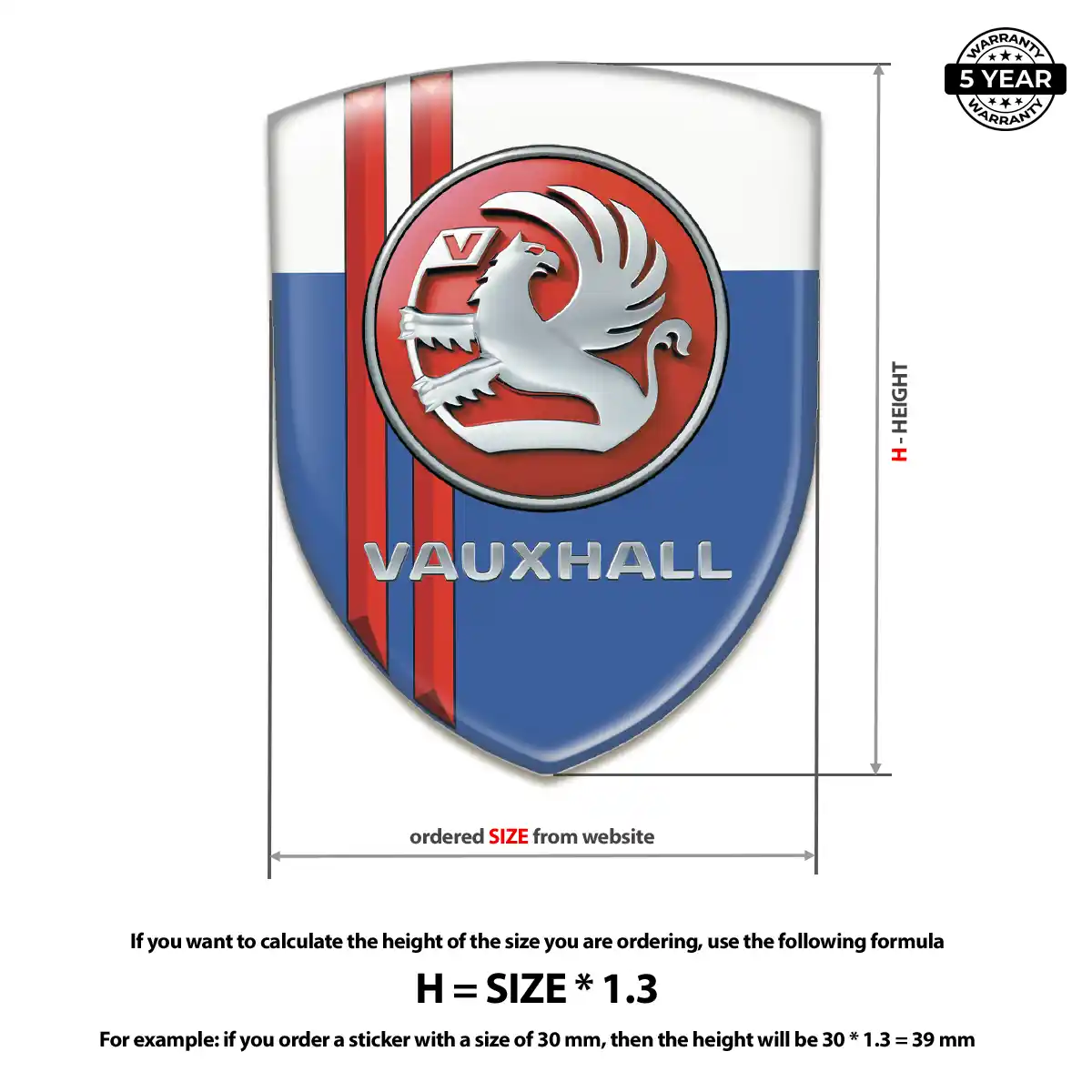 Vauxhall Emblem Silicone Resin Luxe