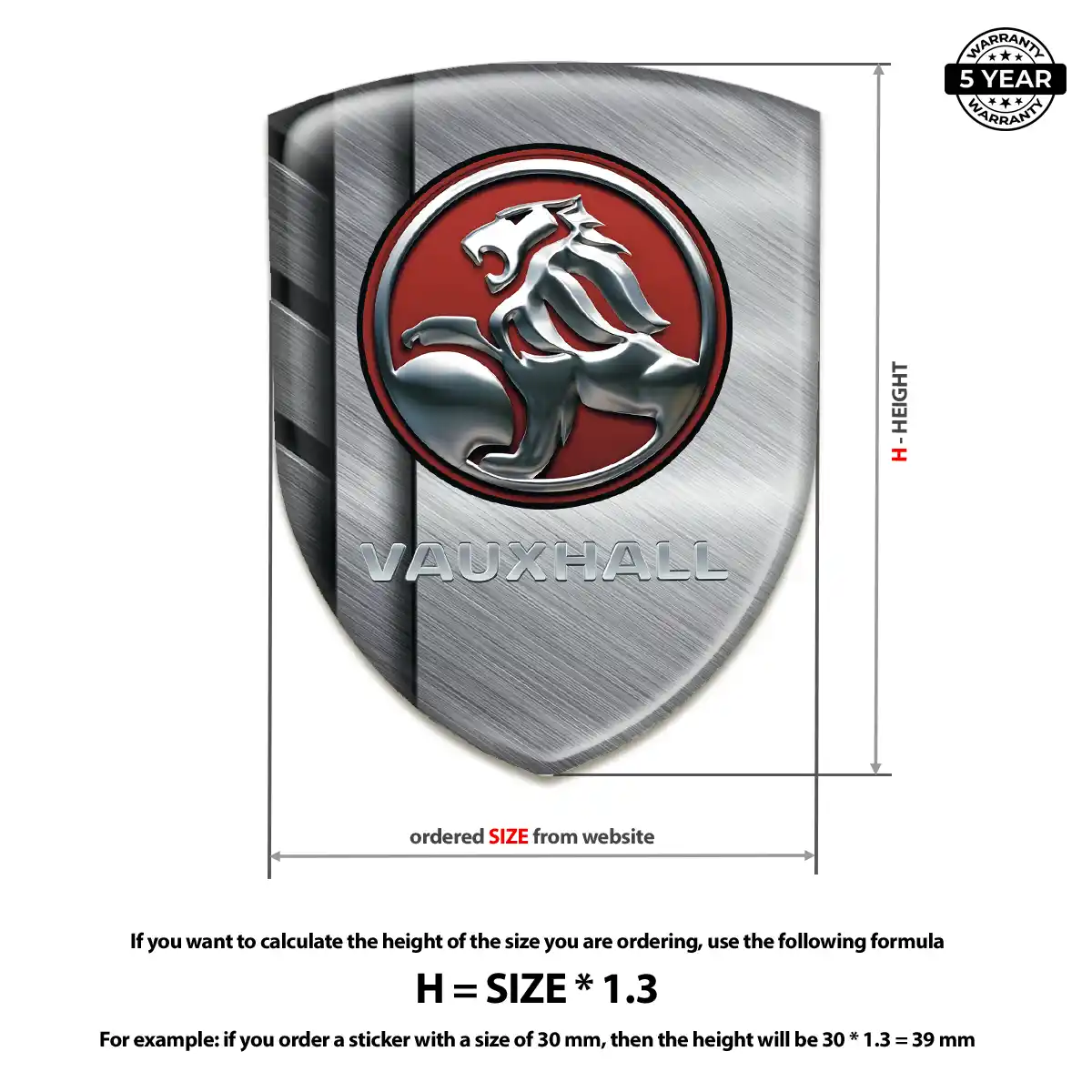 Vauxhall Emblem Silicone Sleek Style