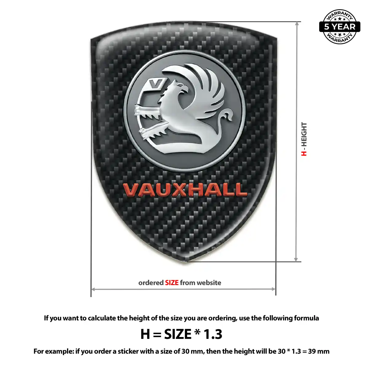 Vauxhall Emblem Silicone Superior Craft