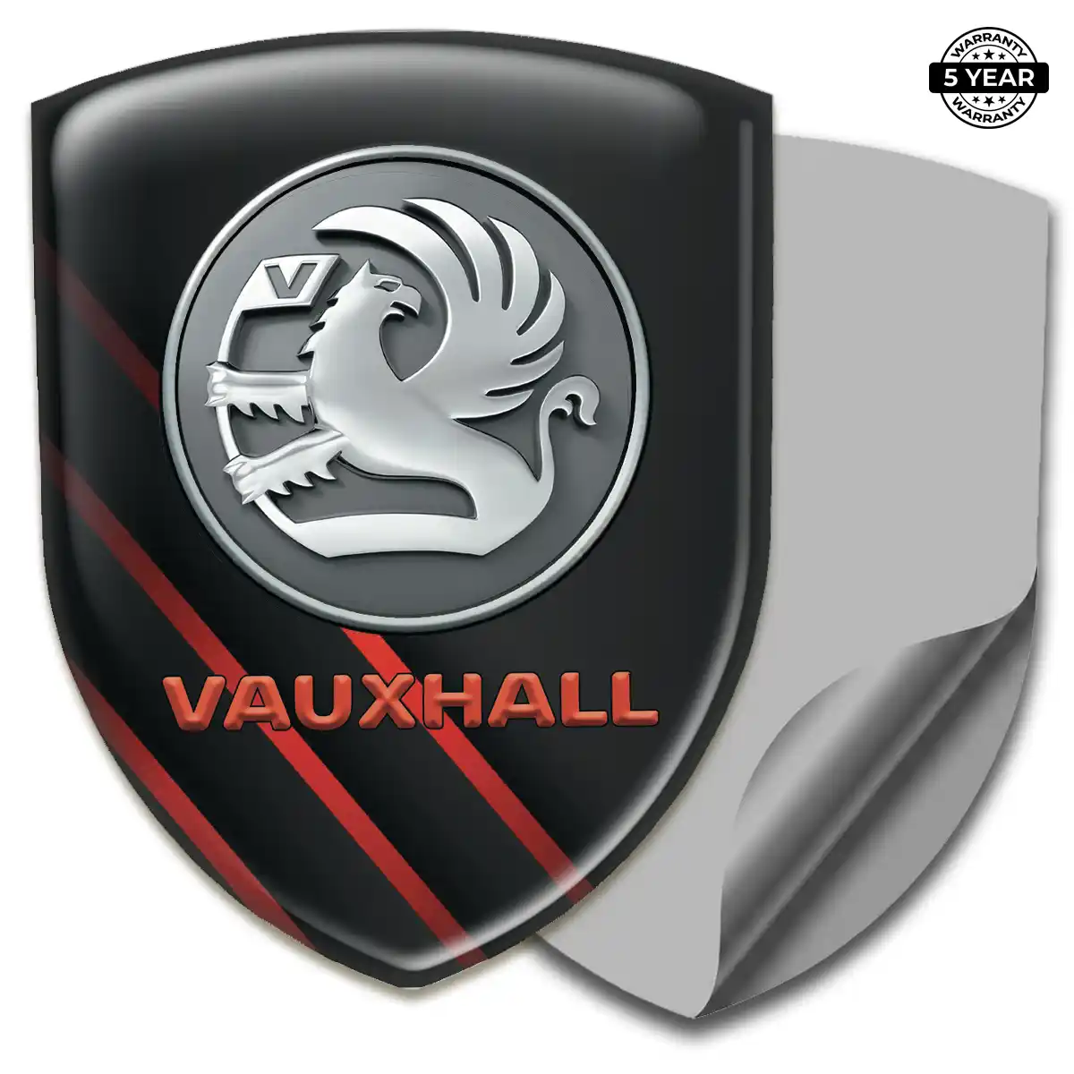 Vauxhall Epoxy Domed Sticker Premium Dome