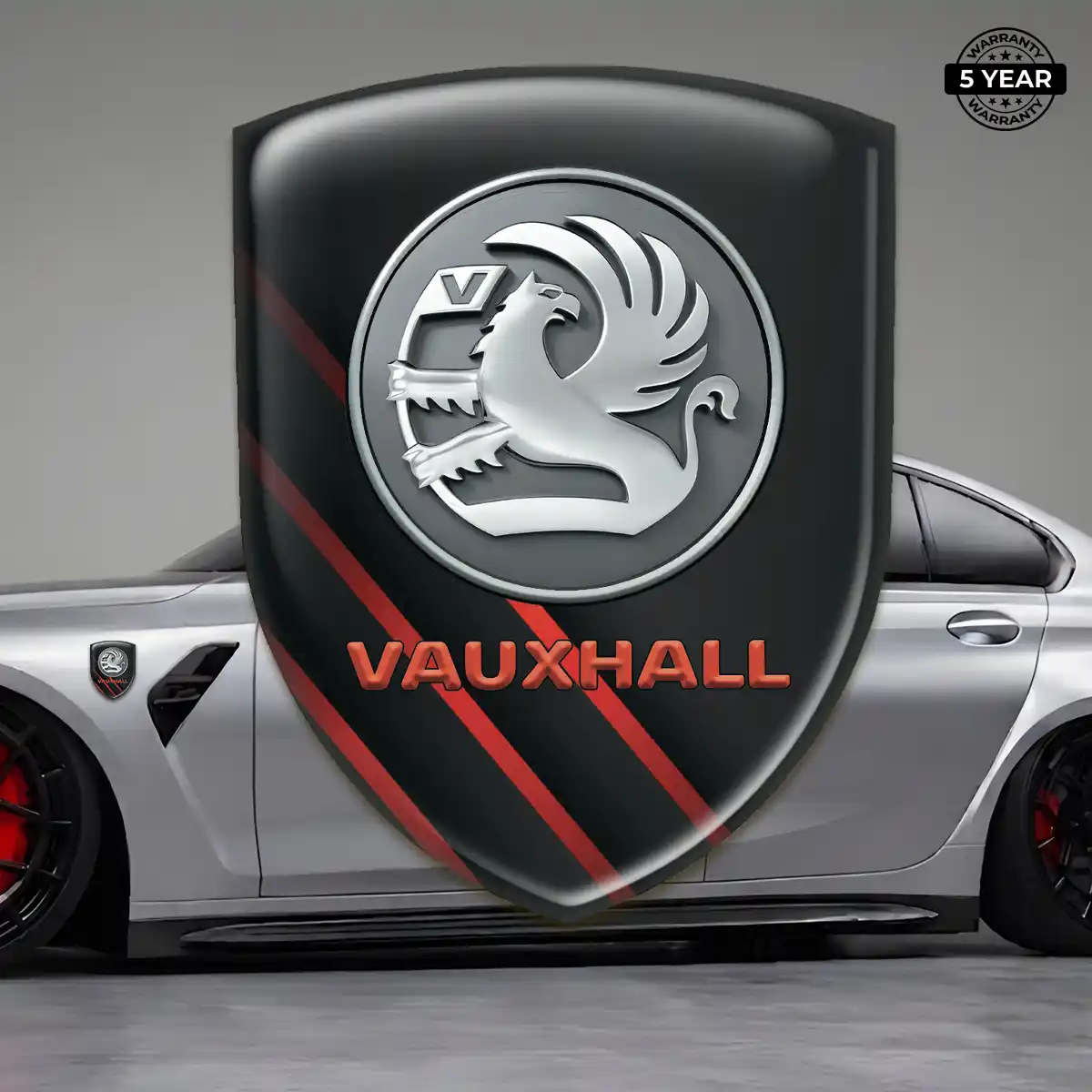 Vauxhall Epoxy Domed Sticker Premium Dome