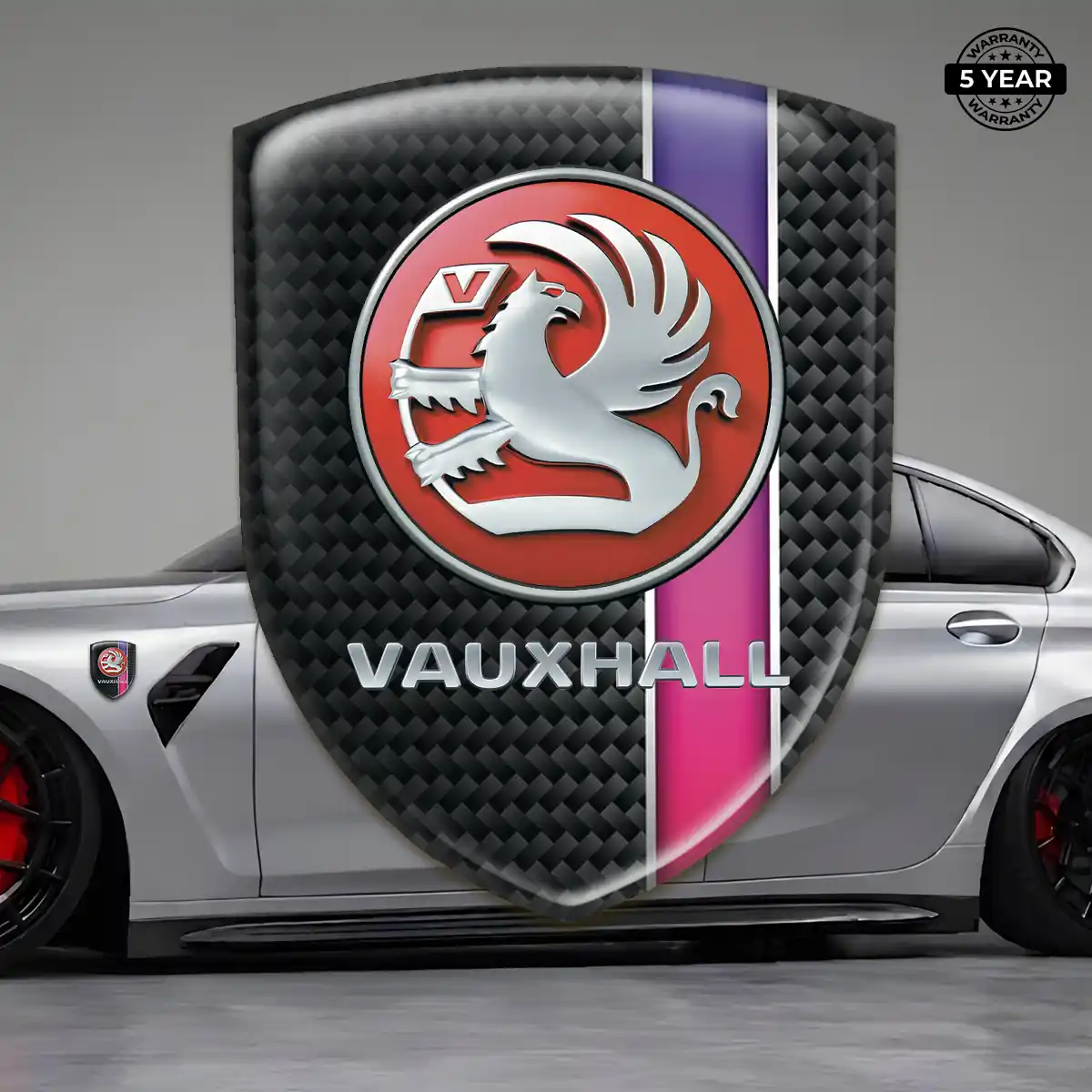 Vauxhall Epoxy Domed Sticker Resin Elite