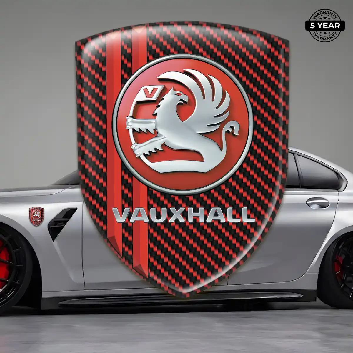 Vauxhall Gel Badge Sticker Resin Elite