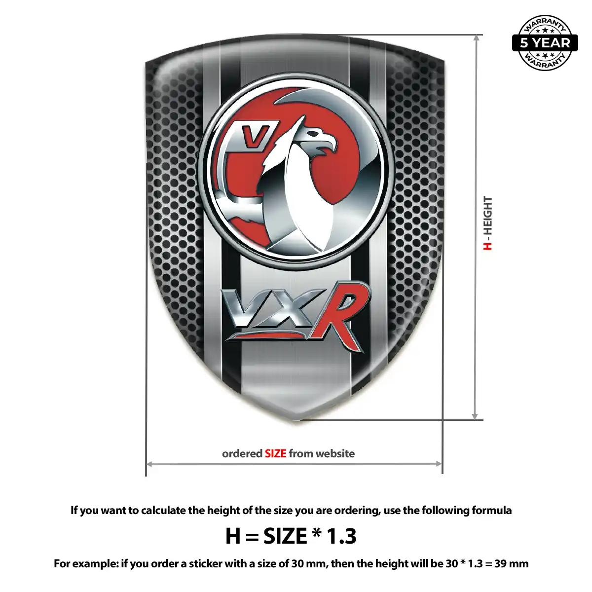 Vauxhall Logo Badge Deluxe Edition